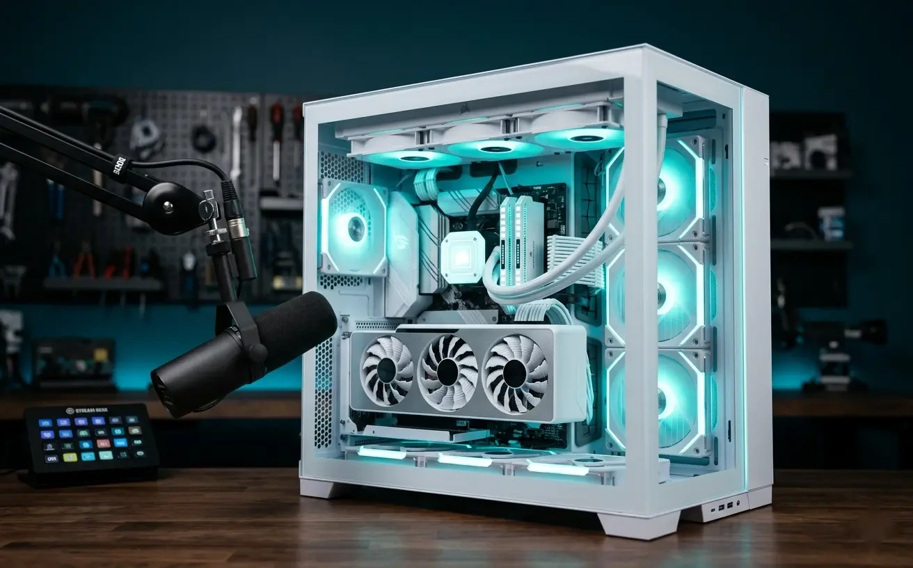 Streaming-PC mit Hardware-Encoder von TeutoTech